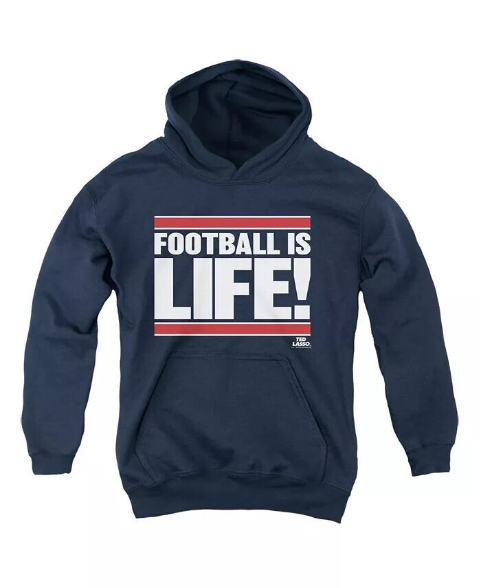 

Футболка Youth Football Is Life с капюшоном / Толстовка с капюшоном Ted Lasso, синий