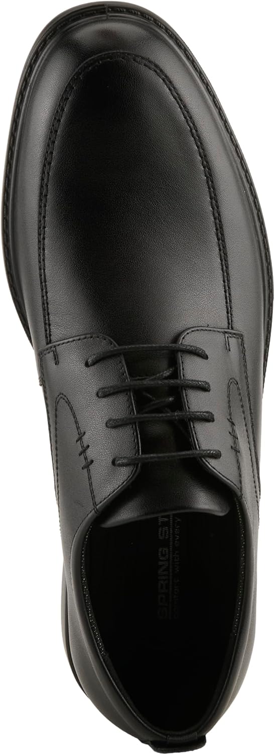 Мужские оксфорды Spring Step Cedric - классические кожаные туфли на шнурках с набивным каблуком и амортизированной стелькой, черный — фото 4