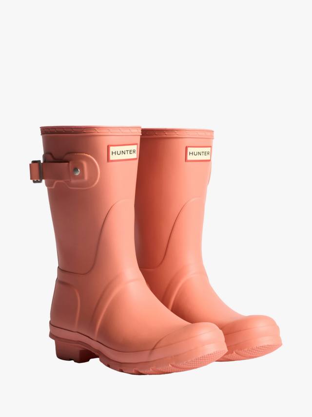 Оригинальные короткие водонепроницаемые сапоги Wellington Hunter, Terracotta — фото 2