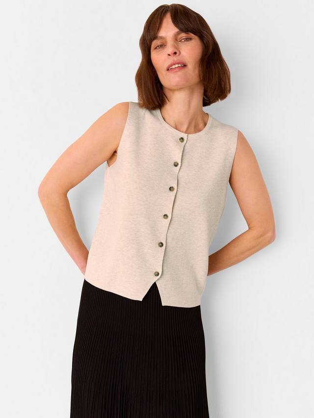 

Топ с пуговицами спереди Lucy Whistles, Oatmeal