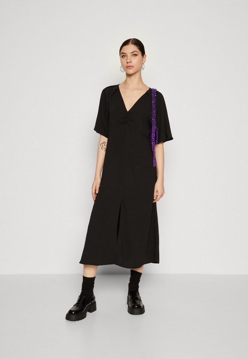 

Повседневное платье JDYDIVYA RUCHING MIDI DRESS JDY, черный