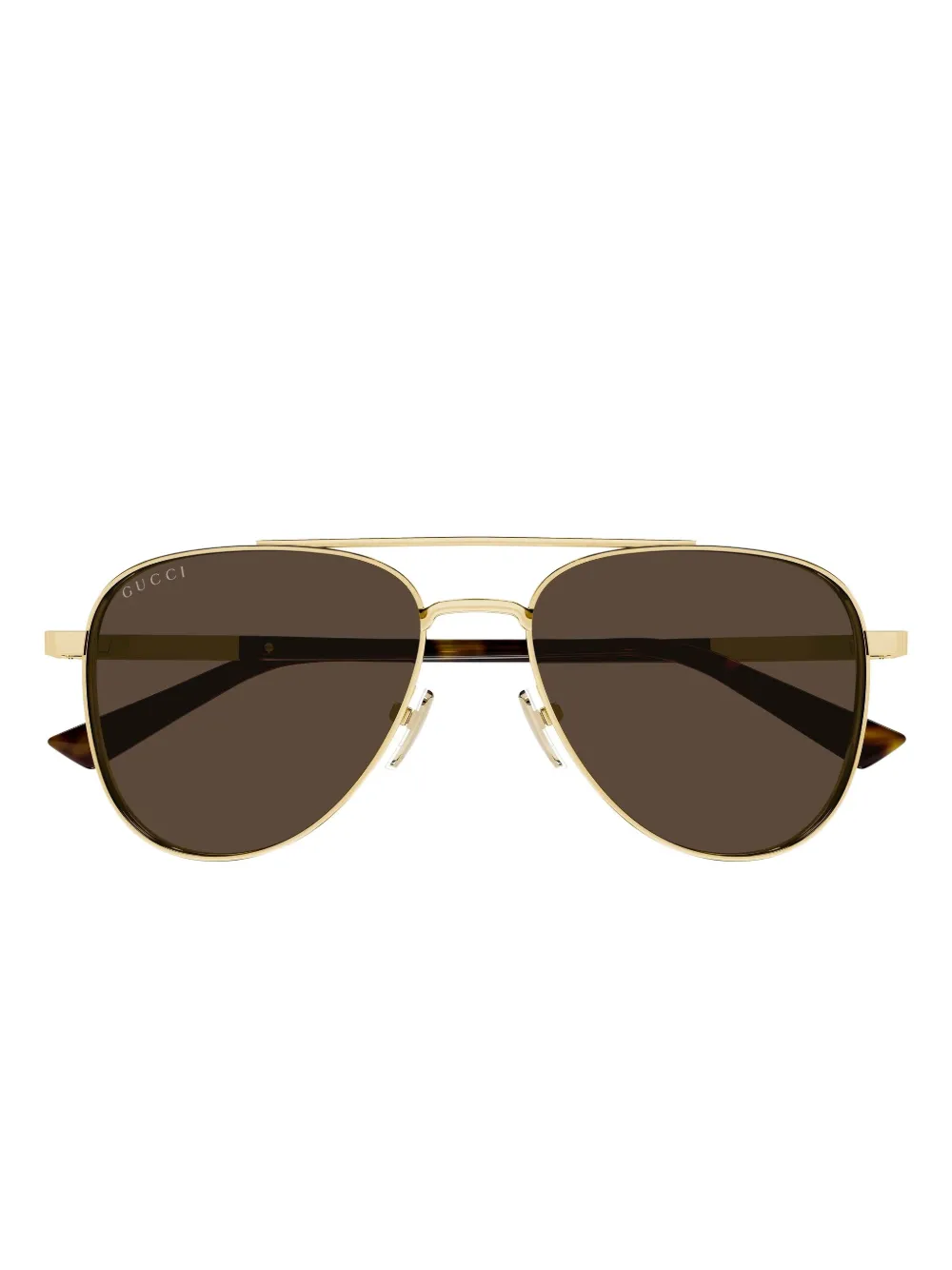 

Солнцезащитные очки GG1962S с двойной переносицей Gucci, золотистый