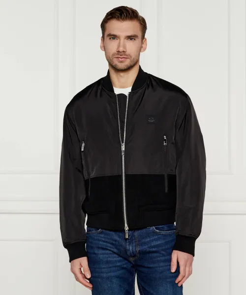 

Бомбер Regular fit Armani Exchange, черный