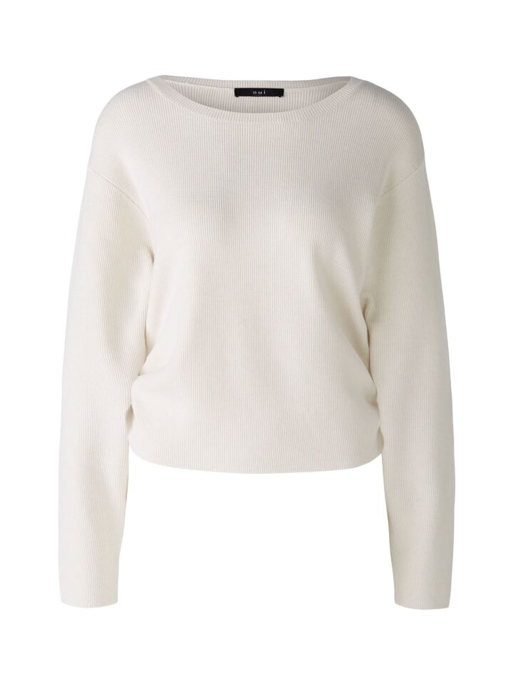 

Пуловер Oui Viskosemischung, белый