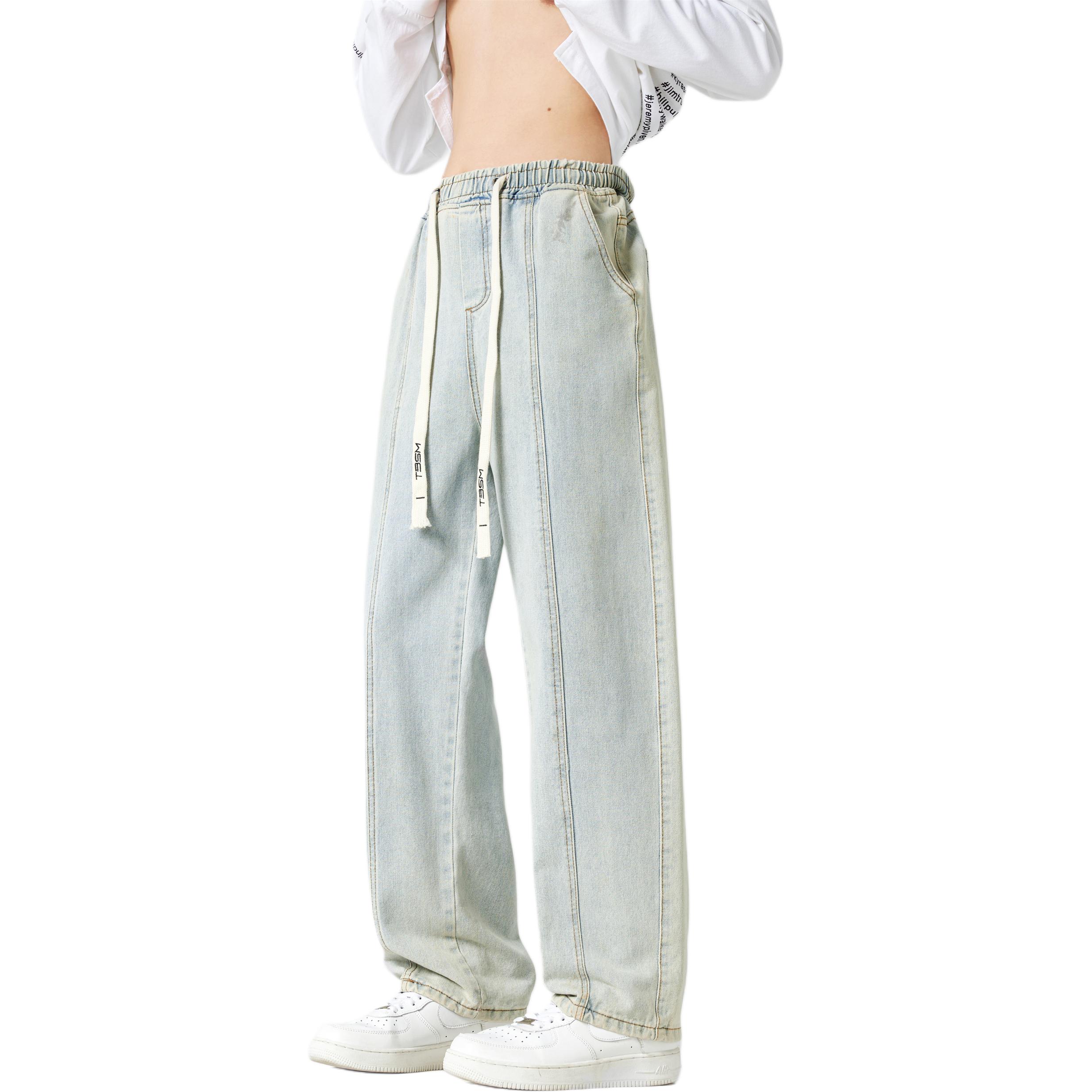 

Джинсы Unisex для весны и осени TBSM, светло-голубой