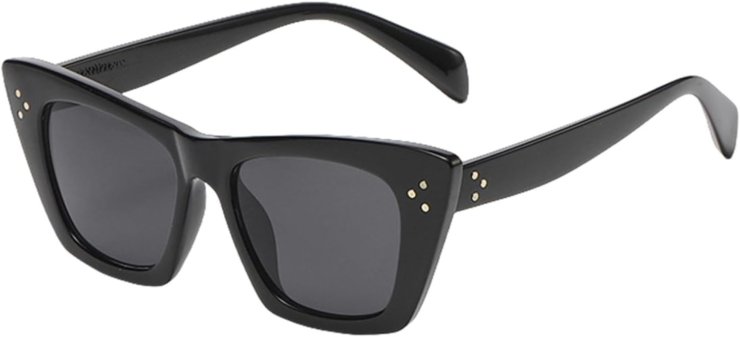 

Классические солнцезащитные очки «кошачий глаз» для женщин, винтажные градиентные очки, роскошные солнцезащитные очки для женщин с защитой от УФ-излучения UV400 HHZZYVY, Black Gray