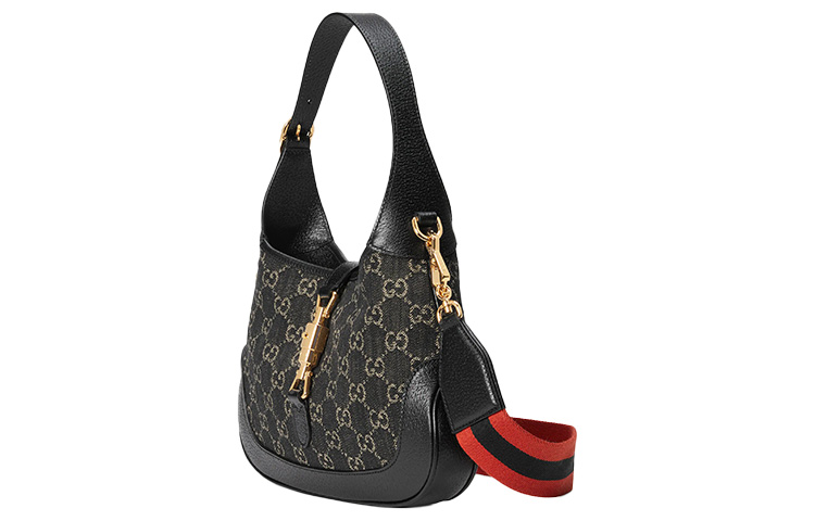 Женская сумка через плечо Gucci Jackie 1961, маленькая, черная — фото 3