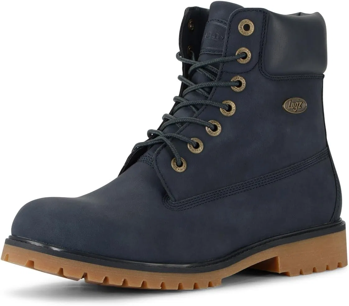 Мужские ботинки Lugz Convoy Classic Chukka, высота голенища 6 дюймов. Модные ботинки, Navy Gum