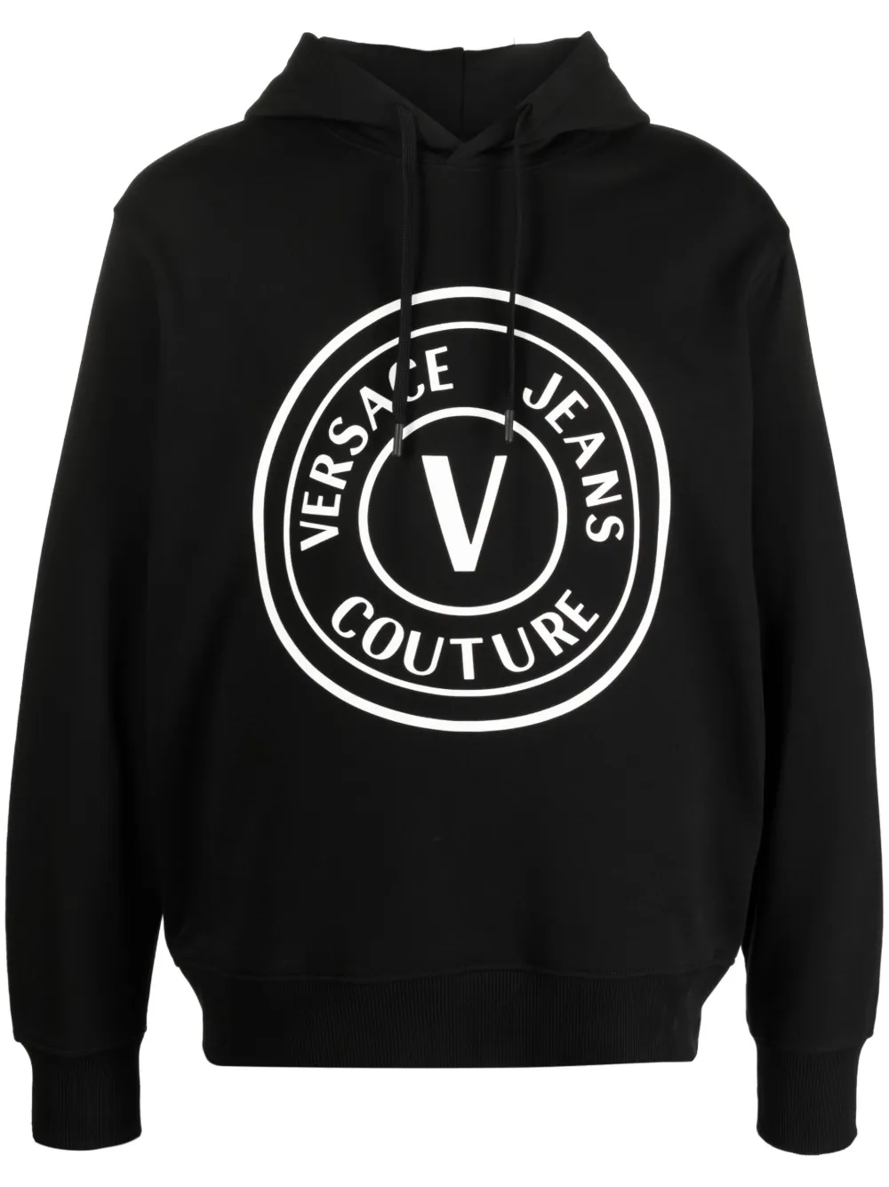 

Худи с логотипом Versace Jeans Couture, черный