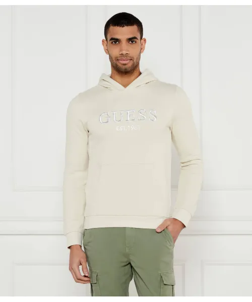 

Толстовка с длинными рукавами Slim fit Guess Jeans, бежевый
