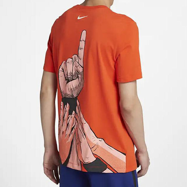 Футболка как hbl generic df graphic sports tee мужские Nike, оранжевый — фото 4