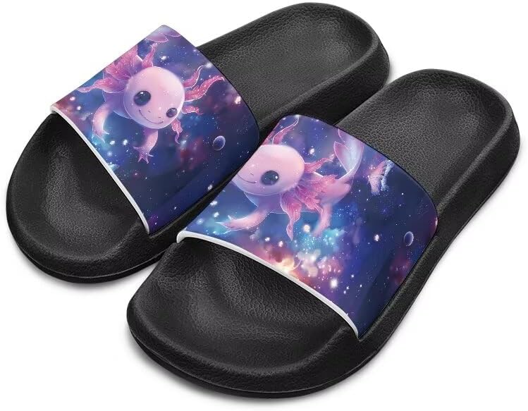 

Унисекс шлепанцы для девочек и мальчиков, удобные тапочки, нескользящие для душа, домашняя мода, толстая подошва, для дома и улицы, подарки Cugasmaru, Axolotl