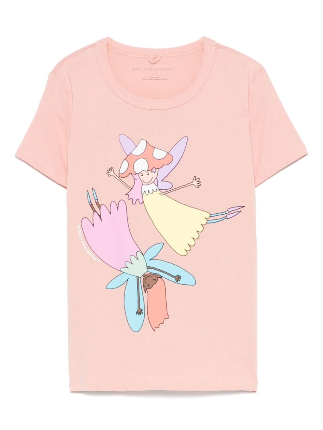 

Футболка с графическим принтом Stella McCartney Kids, розовый