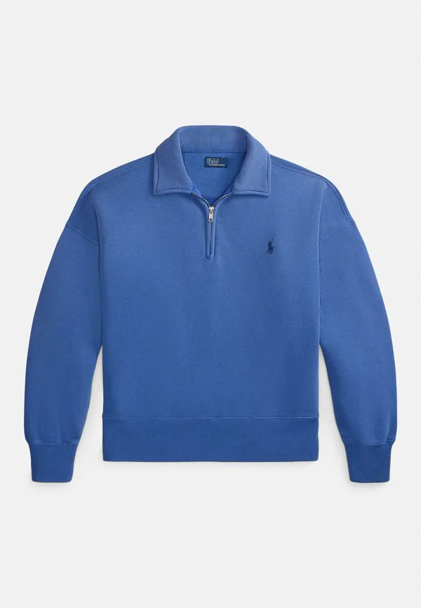 Флисовая толстовка с застежкой-молнией до середины груди Polo Ralph Lauren, New Iris Blue — фото 4