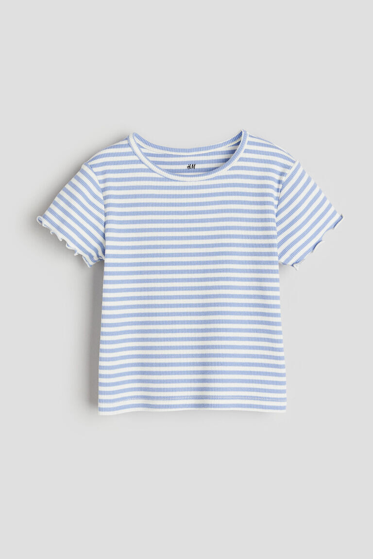 

Топ из джерси в рубчик H&M, синий