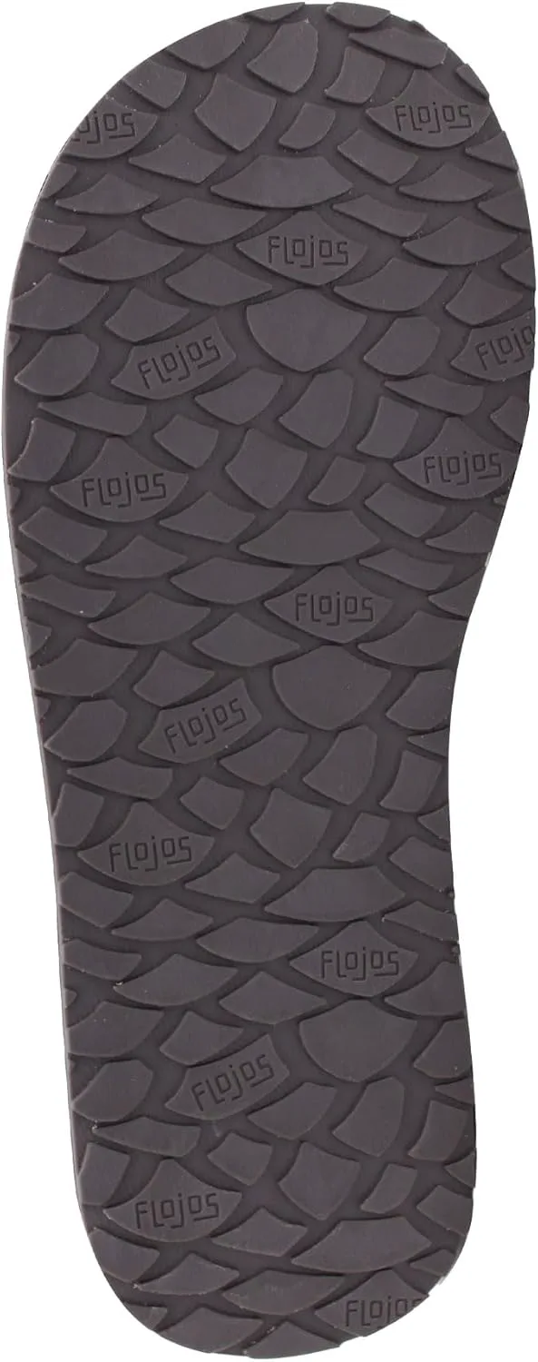 Шлепанцы Flojos Padre Men's Sandal, Perf Detail Strap On Kush Bed, черный/серый — фото 4