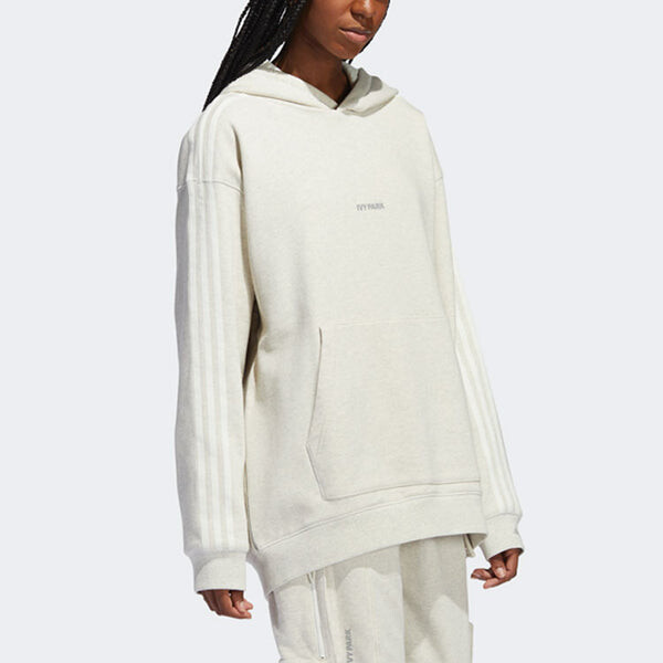 Толстовка adidas x Ivy Park Reflective Logo Print Pullover Unisex Beige, цвет creamy — фото 4