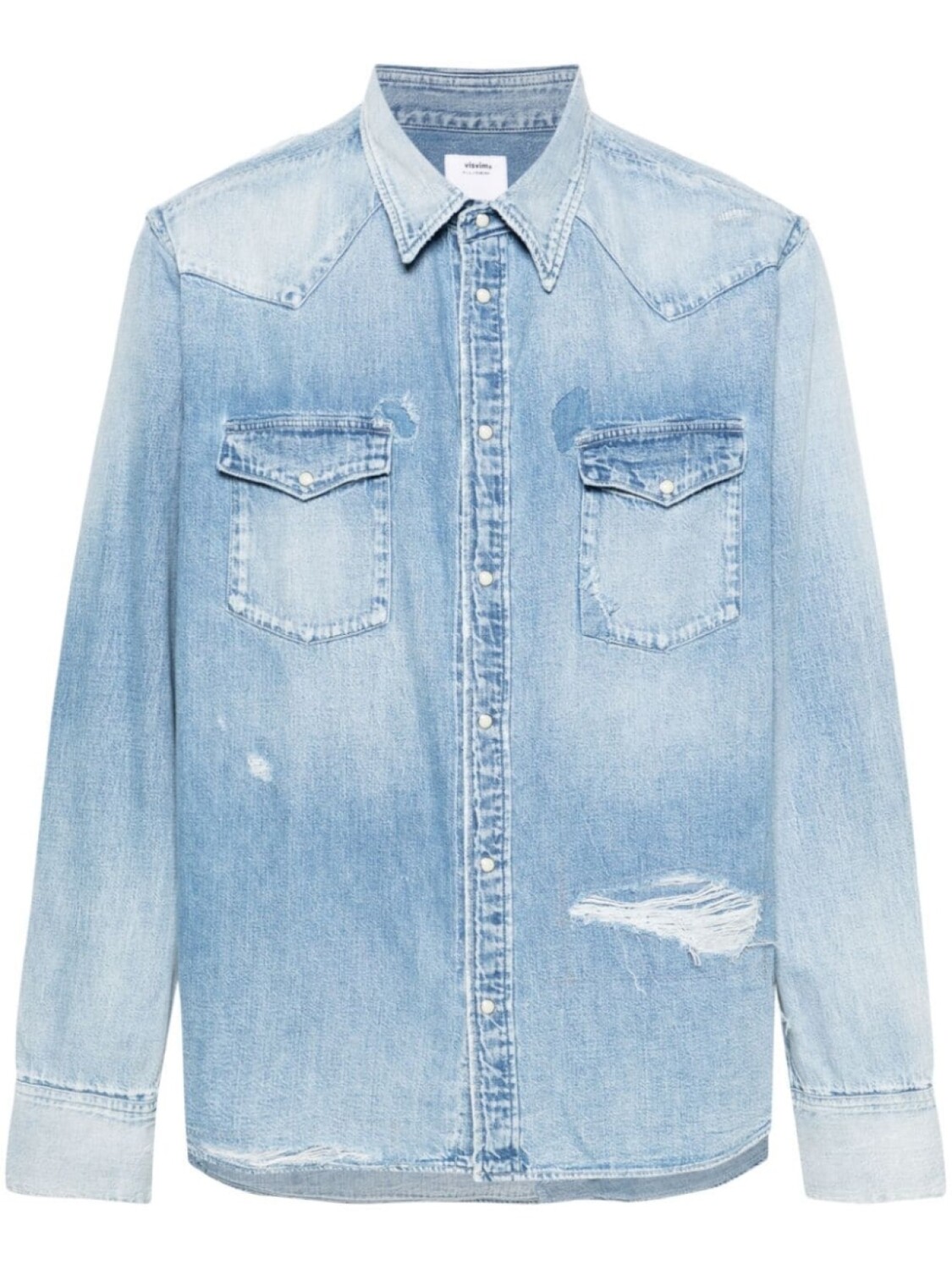 

visvim джинсовая рубашка Social Sculp, синий
