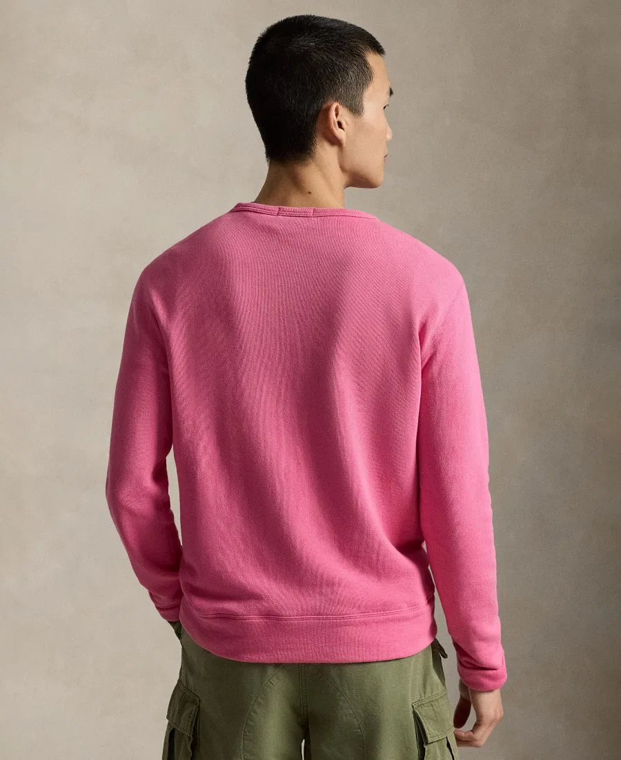 Мужская толстовка с длинными рукавами и круглым вырезом Polo Ralph Lauren, Desert Pink — фото 4