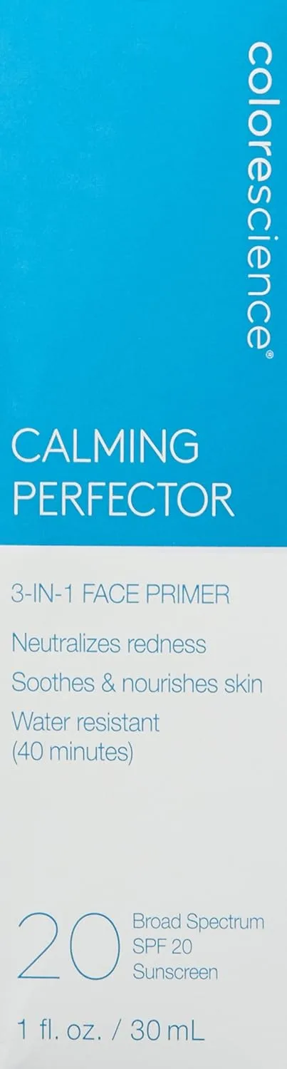 Успокаивающая основа под макияж Colorescience Calming Perfector, водостойкий минеральный солнцезащитный крем, защита от УФ-излучения широкого спектра действия 20 SPF, 30 мл., neutral — фото 2