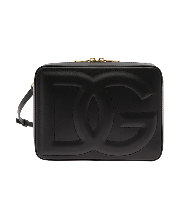 

Кожаная сумка через плечо Dolce & Gabbana, черный