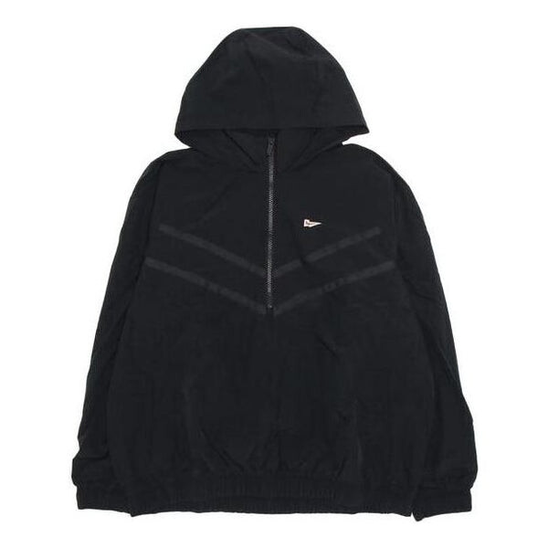 

Куртка Nike Heritage Essentials Half-zip Overhead Woven Windbreaker Jacket 'Black', черный
