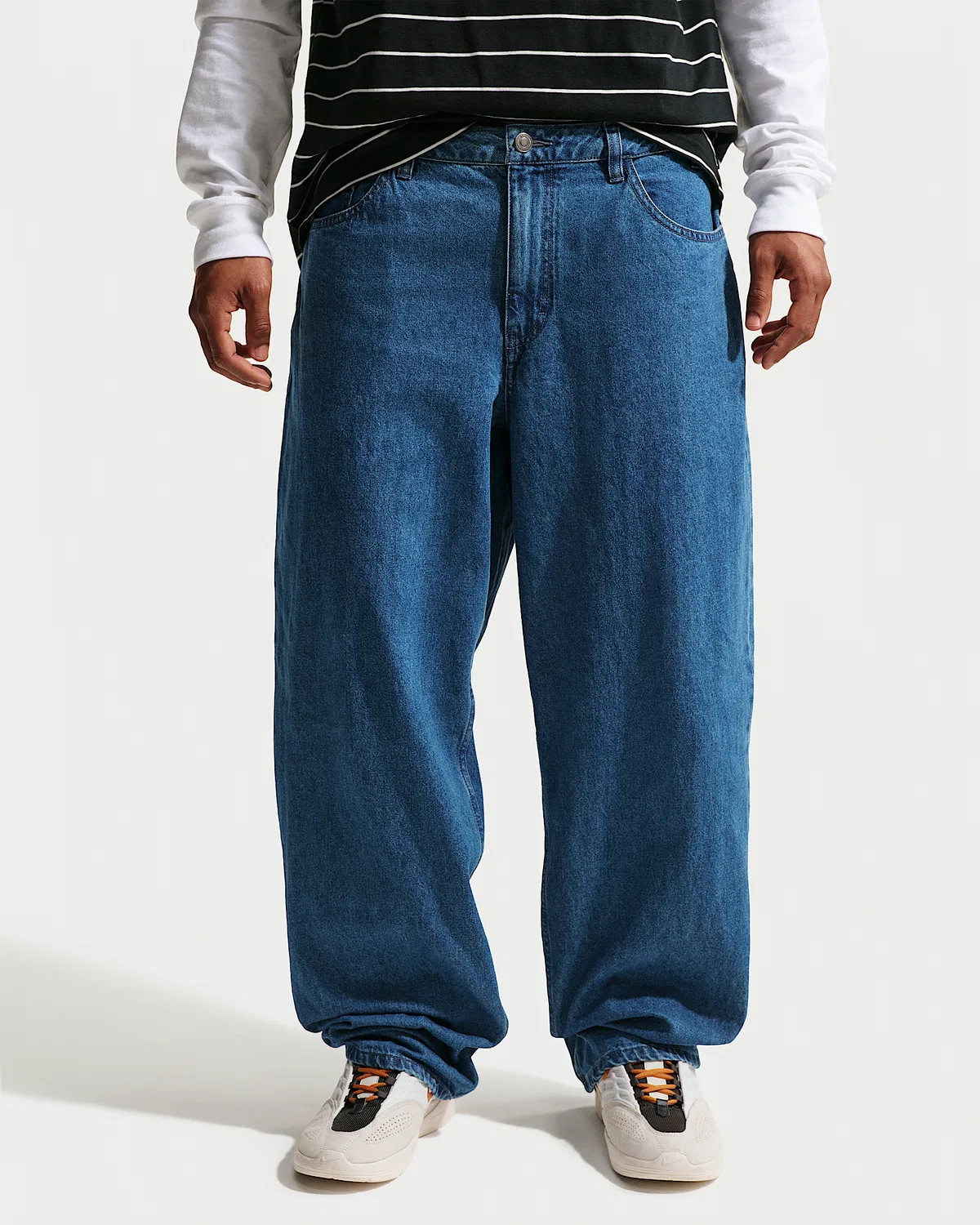 Мужские свободные джинсовые скейт-штаны Nike SB, French Blue — фото 2