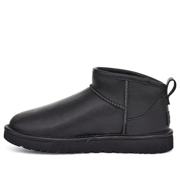 

Кроссовки (WMNS) UGG Classic Ultra Mini Leather 'Black', черный