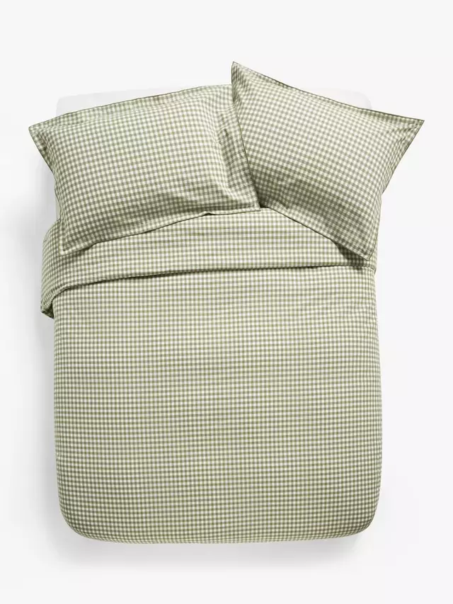 

Комплект пододеяльников John Lewis Gingham Duvet, зеленый