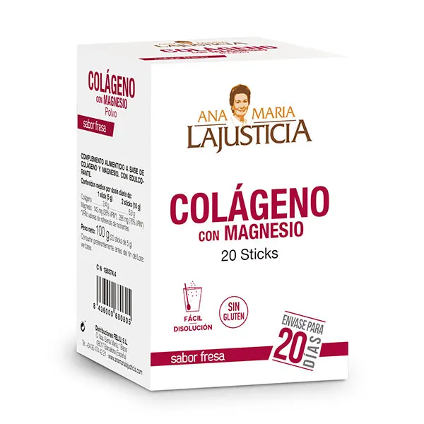 

Порошковые палочки Colágeno Con Magnesio Ana Maria La Justicia, 20 UD