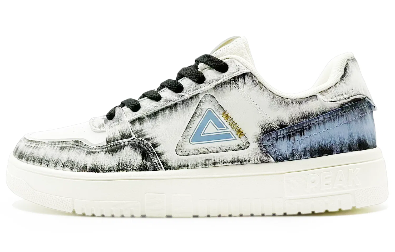 Кроссовки скейтбординговые PEAK Air Force 1 Black White Blue — фото 3