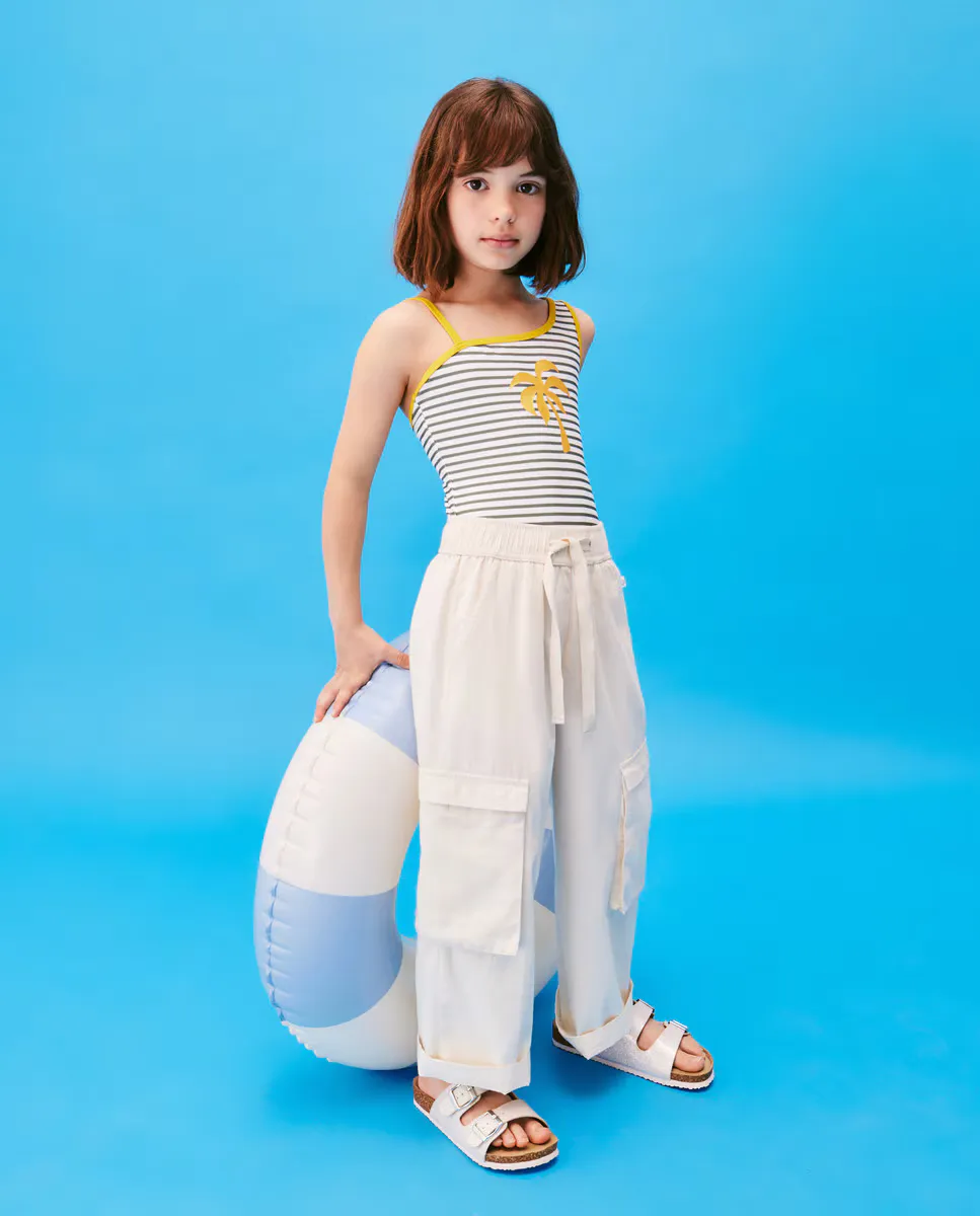 

Купальник для девочки «Пальма» Kids El Corte Inglés, желтый