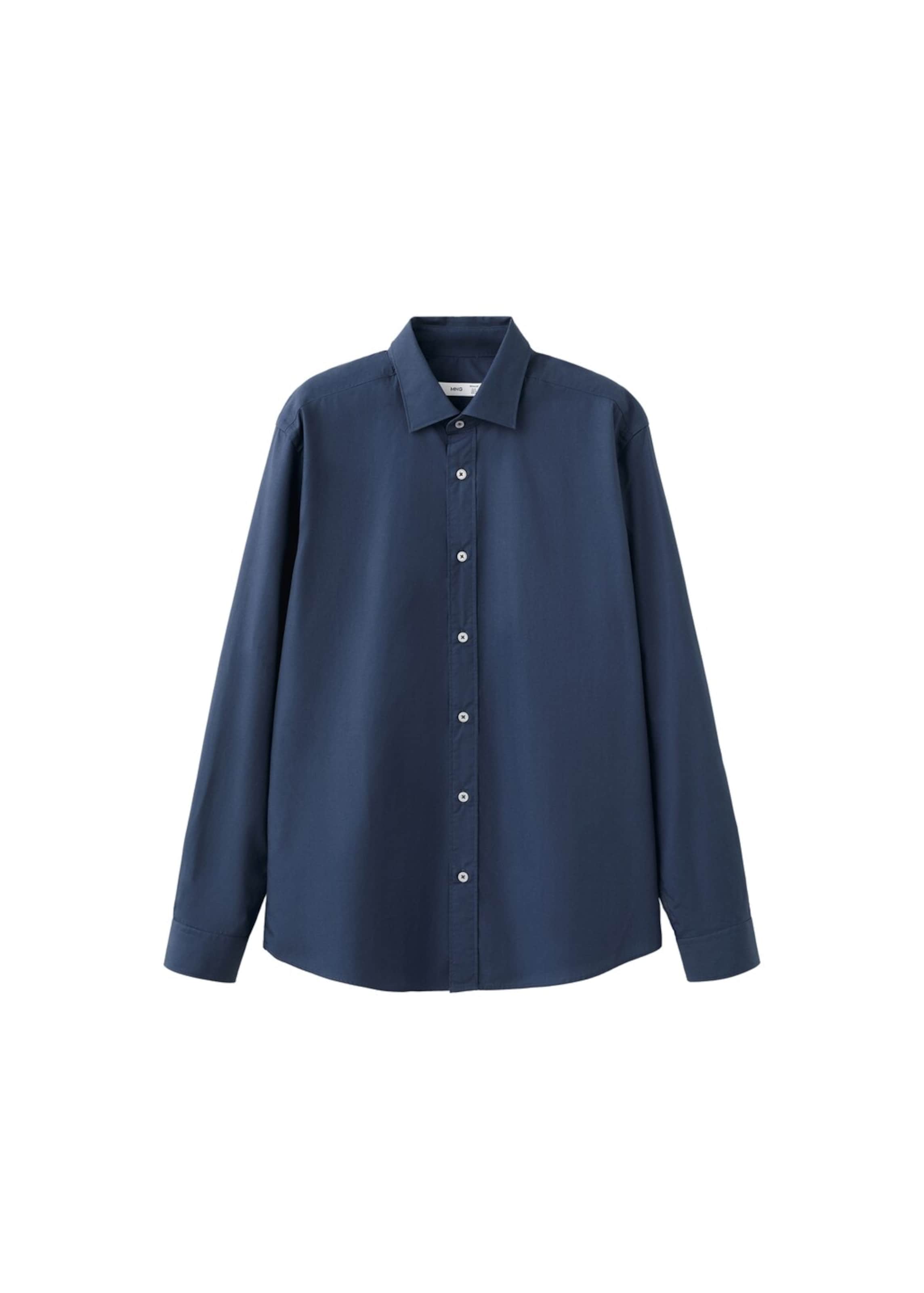 

MANGO MAN Рубашка на пуговицах Regular fit 'Play' в цвете Marine Blue