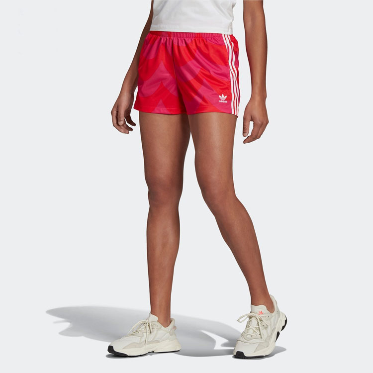Женские повседневные шорты Marimekko Ярко-красные Adidas Originals — фото 3