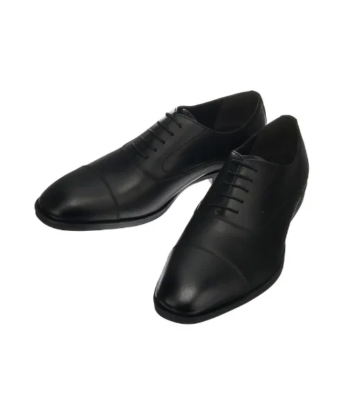 Мужские туфли с прямым мыском SUIT SQUARE из натуральной кожи чёрные