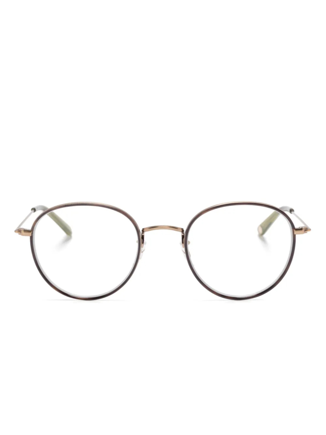 

Garrett Leight очки в круглой оправе, коричневый