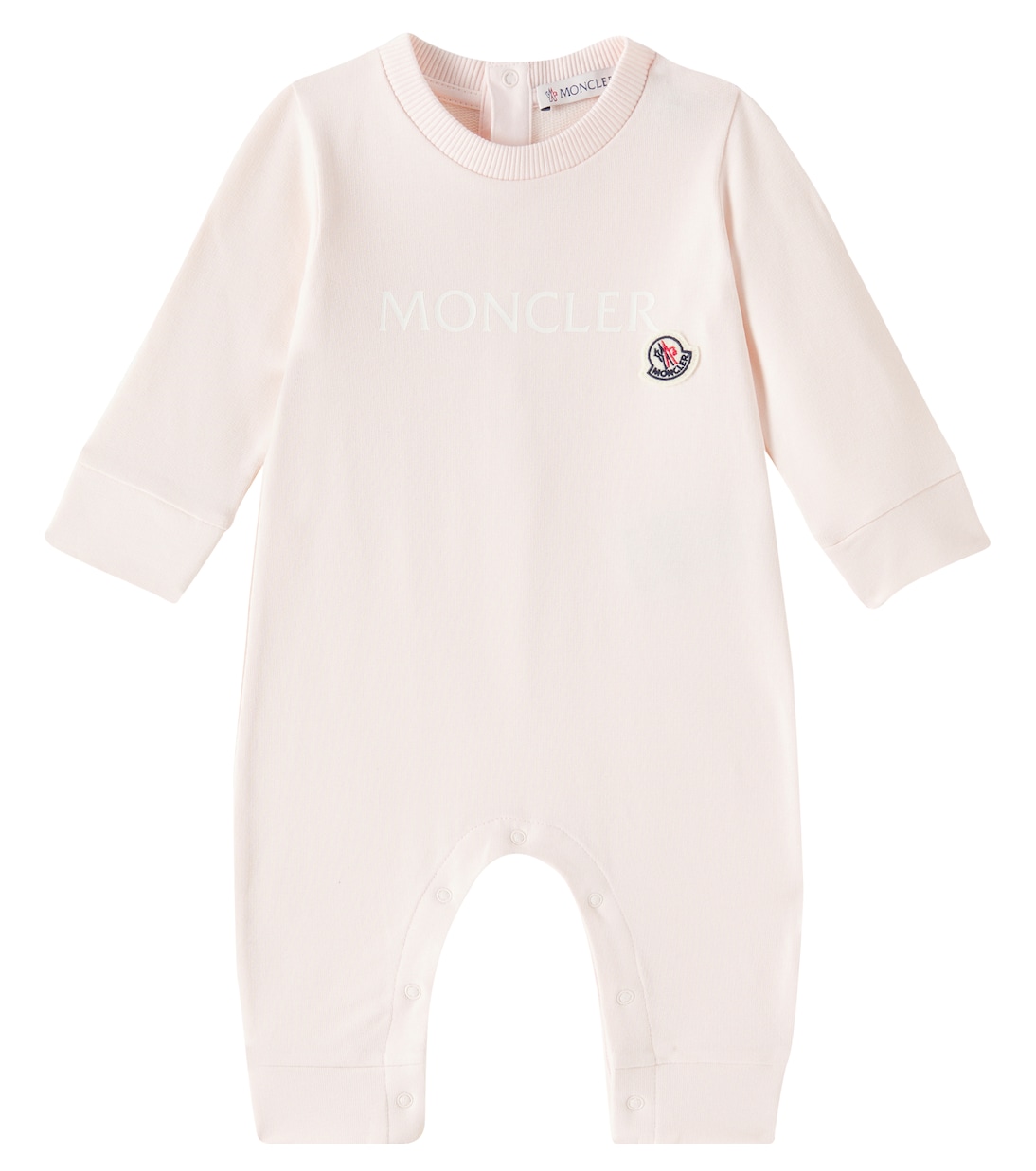 

Боди из хлопковой смеси с логотипом Baby Tutina Moncler Enfant, розовый