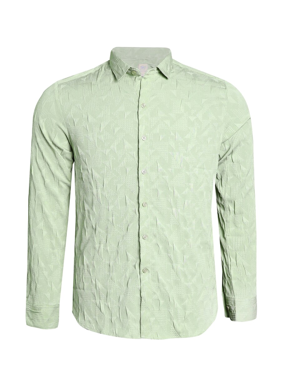 

Рубашка на пуговицах классического кроя Campus Sutra Tiara, зеленый/мятный