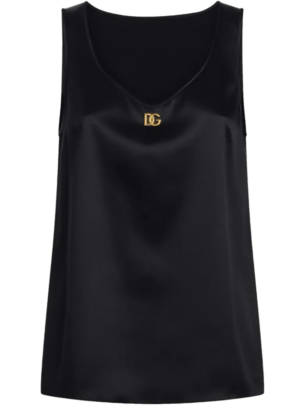 

Блузка Dolce & Gabbana с DG-бляшкой, черный