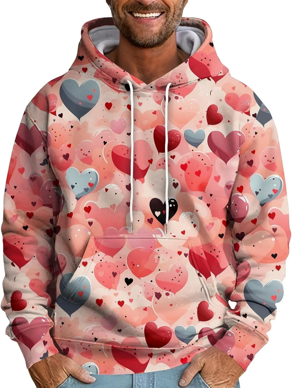 

Толстовка Valentine с принтом в виде сердца THMENKHT