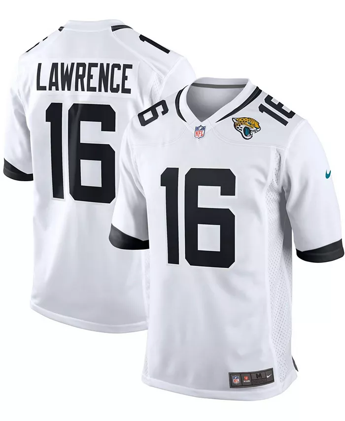 

Мужская альтернативная игровая футболка Jacksonville Jaguars Тревора Лоуренса Nike, белый