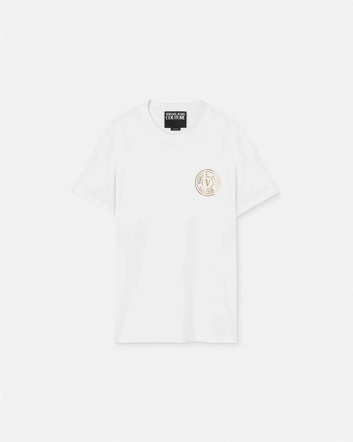 Футболка с эмблемой V VERSACE, белый