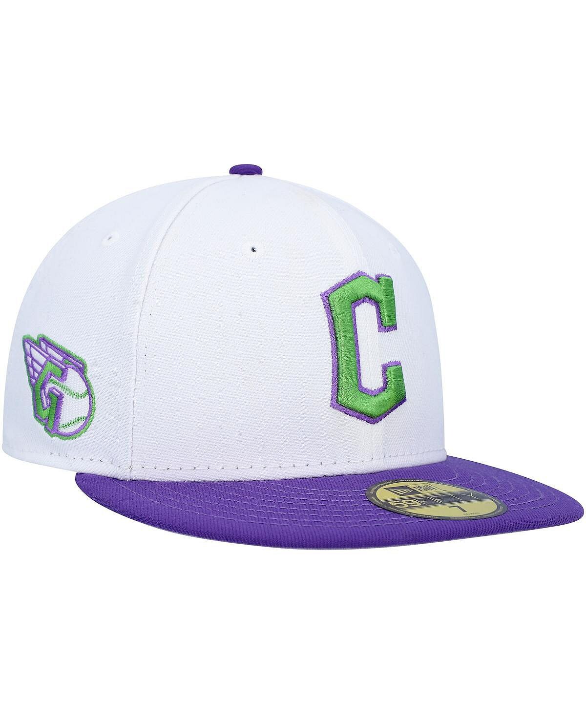 

Мужская белая кепка с боковой нашивкой Cleveland Guardians 59FIFTY. New Era