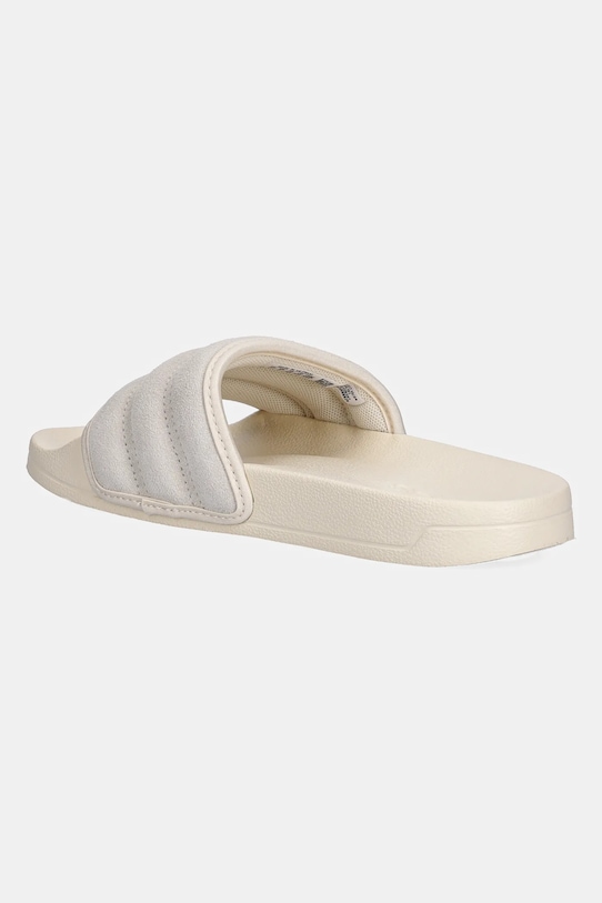 Замшевые шлепанцы Adilette Noshower Adidas, бежевый — фото 3
