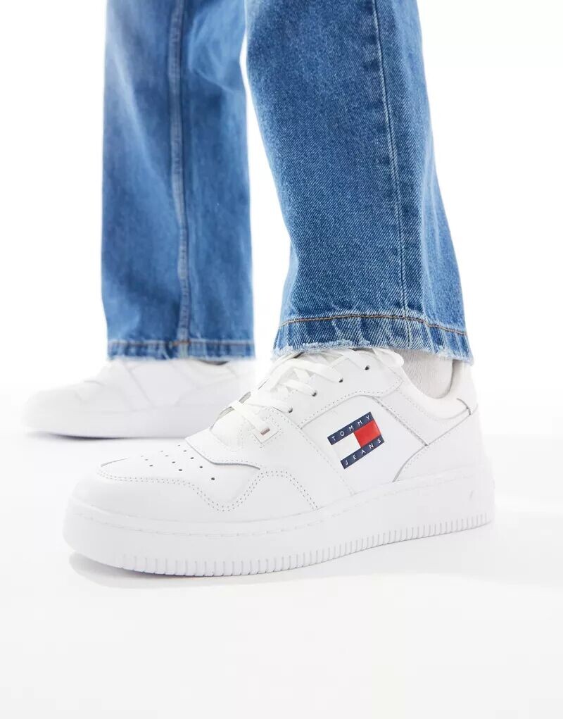 

Белые кроссовки Tommy Jeans Retro Basket Essential, Белый, Белые кроссовки Tommy Jeans Retro Basket Essential