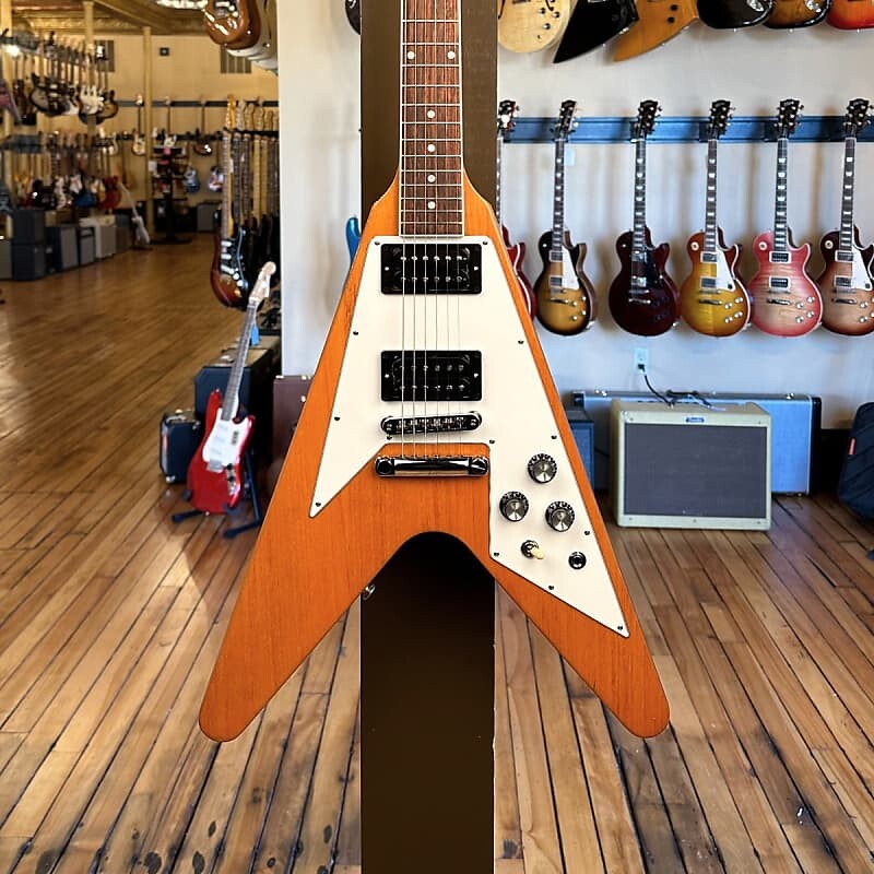 

Электрогитара Gibson USA 70’s Flying V - Antique Natural