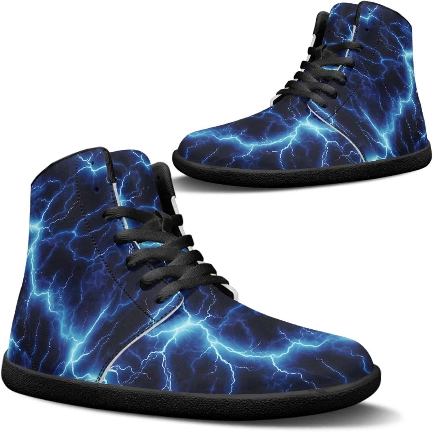 

Мужские прогулочные кроссовки Jeiento с узором природы, высокие, для бега, с широкой носочной частью, синий