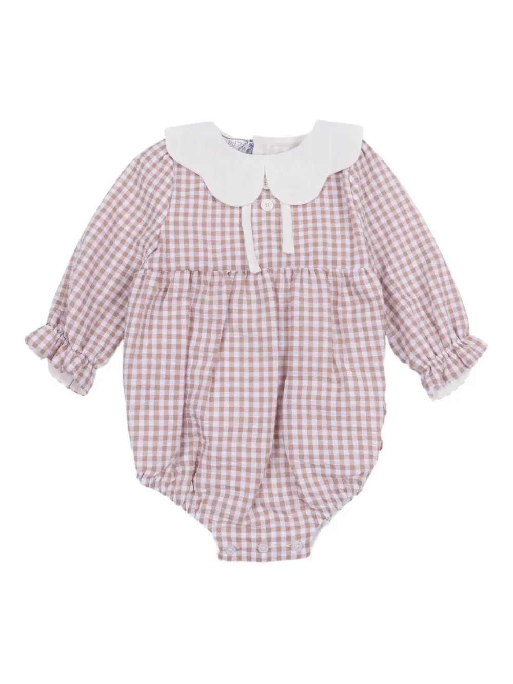 

Боди Setitas в клетку гингем Paz Rodriguez, коричневый