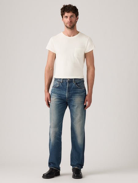 Винтажная одежда LEVI'S 1955 501 Джинсы, цвет индиго, средний размер Levi's, Medium Indigo - Worn In — фото 2