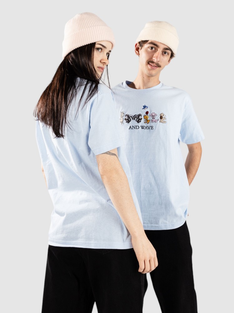 

Футболка Smile And Wave Barnyard T-Shirt, sky blue, Синий, Футболка Smile And Wave Barnyard T-Shirt, sky blue